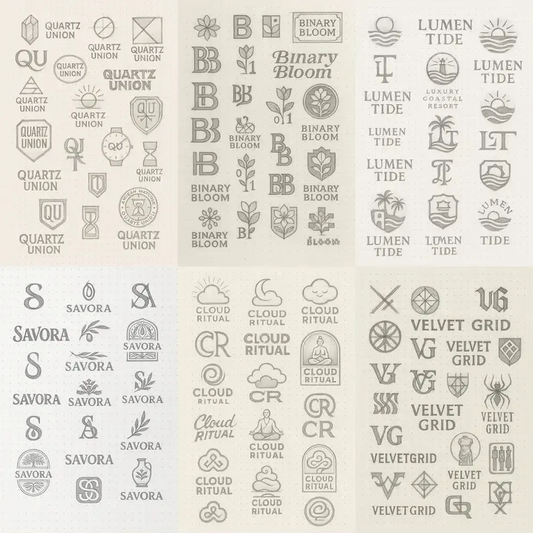 Expert Logo Concept Sketch Pages