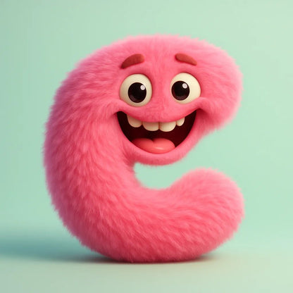 Fluffy 3D Letter Monster Portrait – ChatGPT Prompt Template
