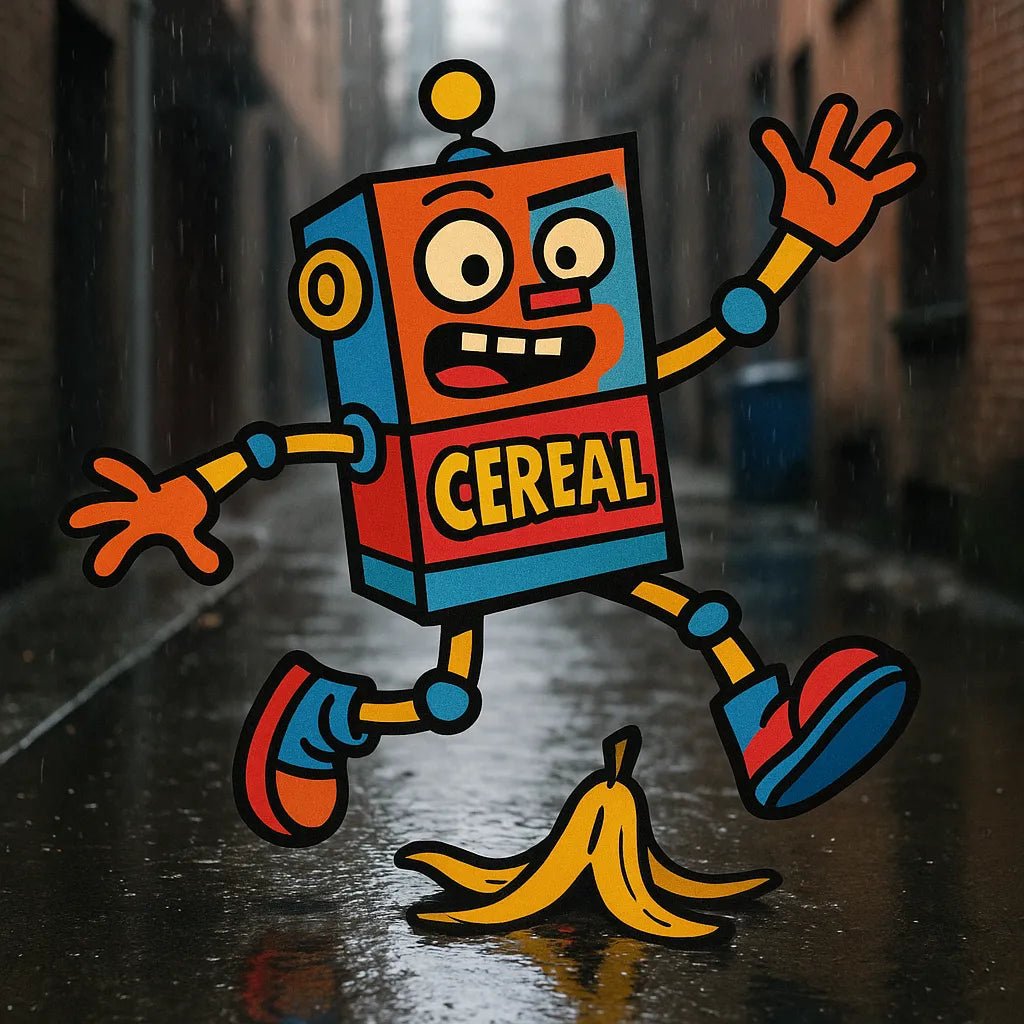 Example output from the Funky Cartoons In Real Photos ChatGPT prompt: 2D cartoon characters integrated into real photos. Preview 5.
