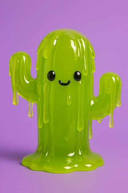 Example output from the Gelatin Kawaii Art Generator ChatGPT prompt: Catus.