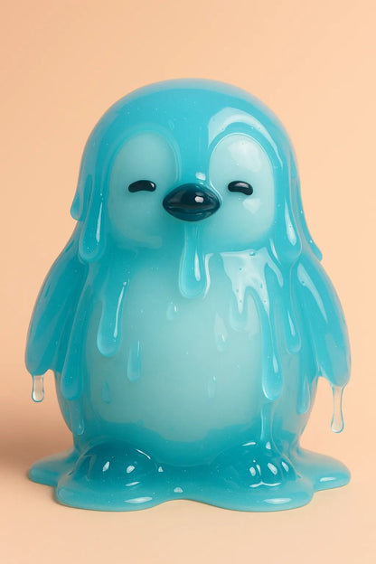 Example output from the Gelatin Kawaii Art Generator ChatGPT prompt: Penguin.