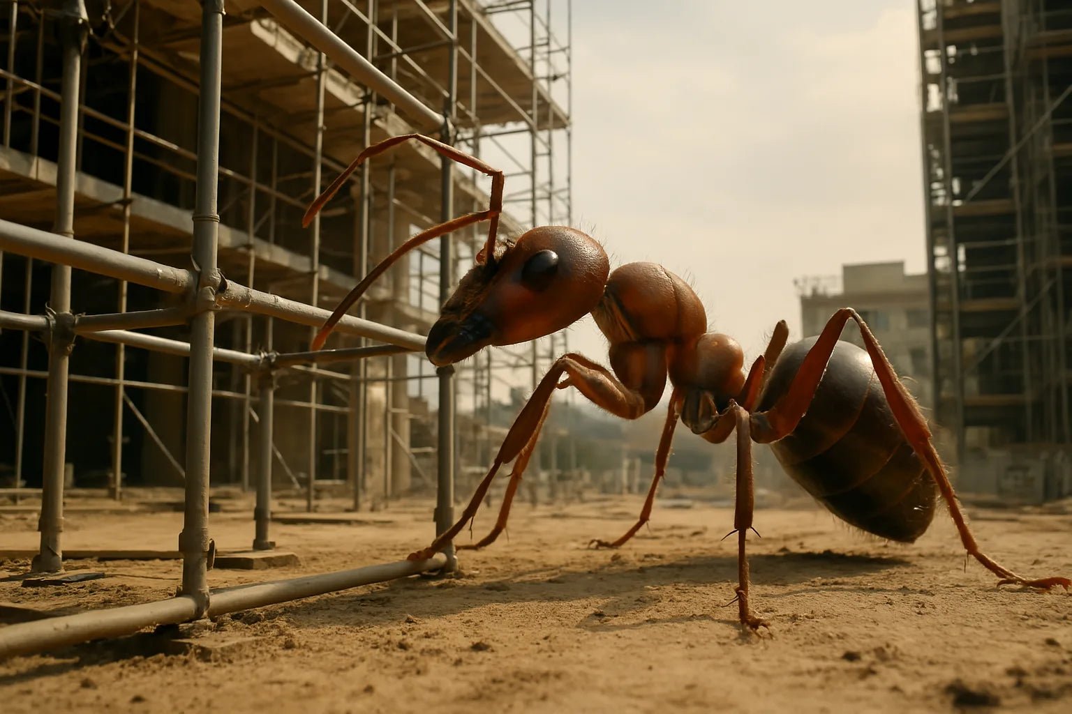 Example output from the Giant Animals In The Real World ChatGPT prompt: oversized animals in cinematic real-world settings, featuring lifelike integration, dramatic scale, and expressive environmental lighting. Preview 9.
