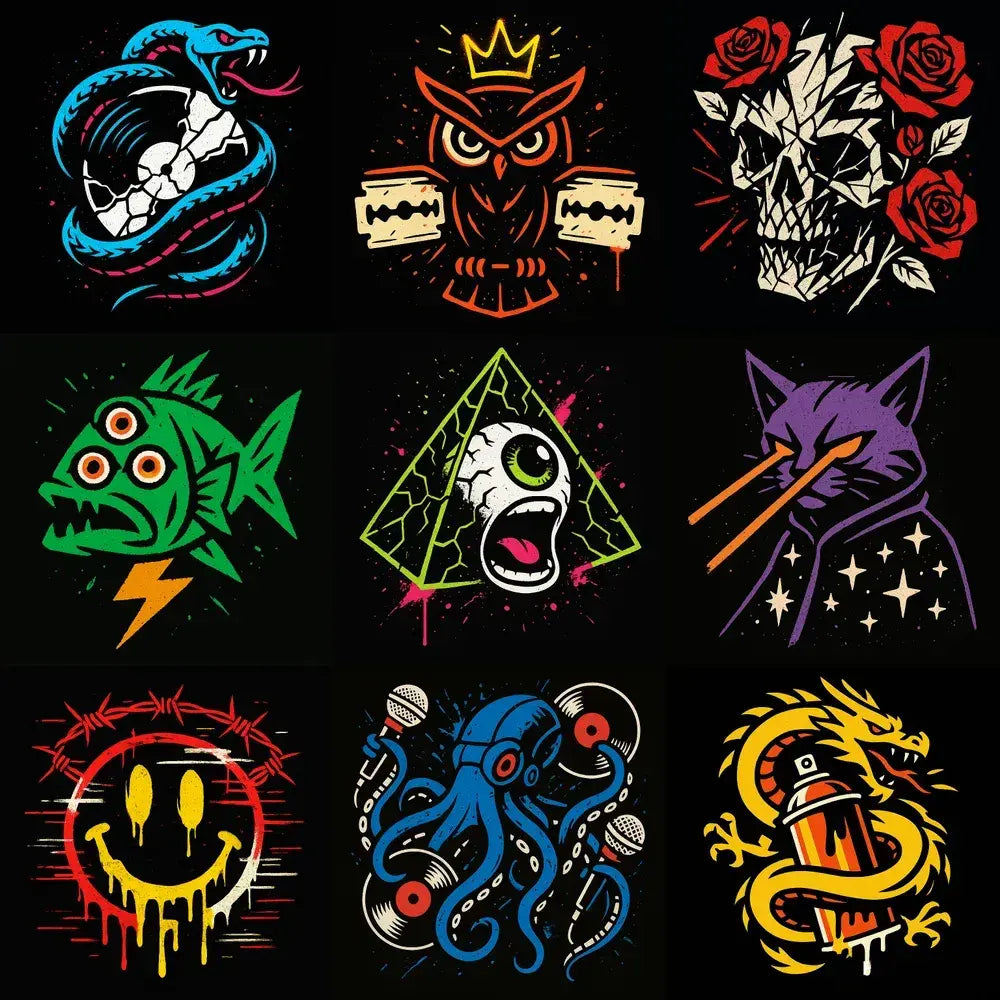 Graffiti Style T Shirt Graphics