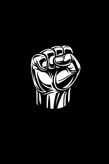 Example output from the High-Contrast Chrome Illustrations ChatGPT prompt: Hand