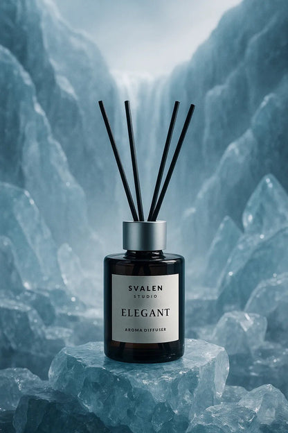 Example output from the Luxury Icy Product Photography ChatGPT prompt: Aroma Diffuser.
