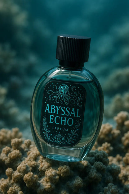 Example output from the Luxury Perfume Bottle Photo ChatGPT prompt: Abyssal Echo