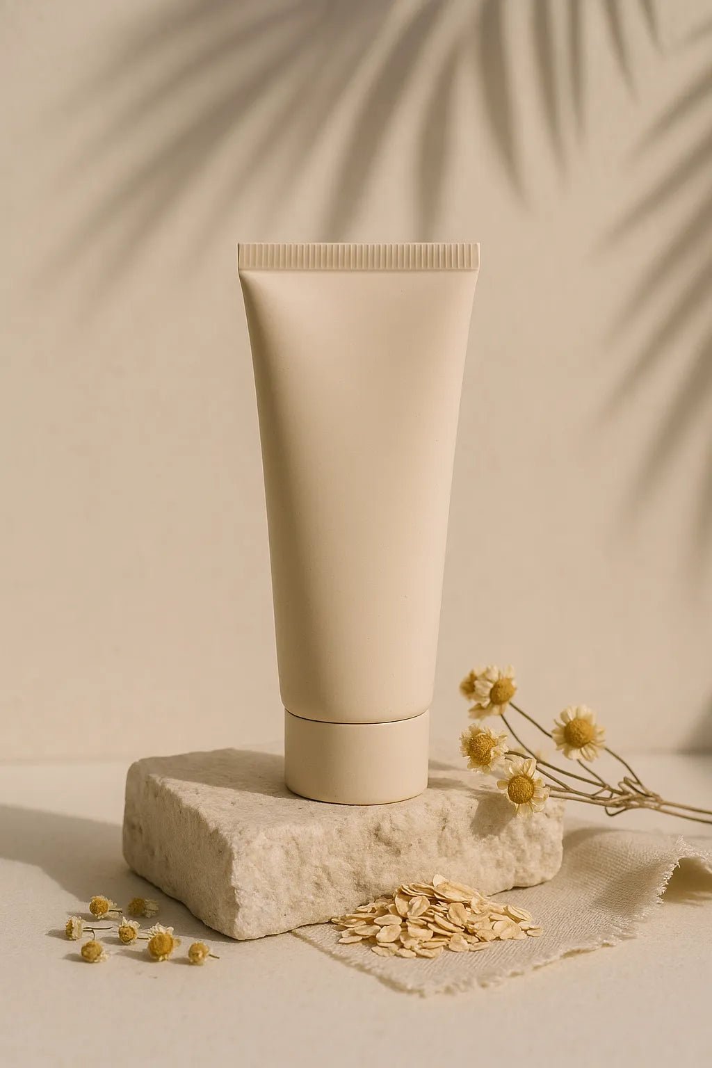 Example output from the Luxury Product Bottle Mockup ChatGPT prompt: Lotion Cream Packaging