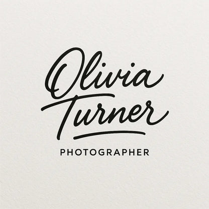 Example output from the Luxury Signature Logo Creator ChatGPT prompt: elegant signature-style logo. Olivia Turner.
