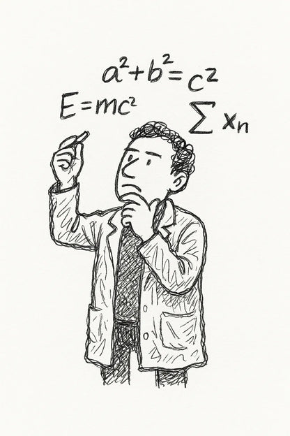 Example output from the MS Paint Doodle Cartoon Portrait ChatGPT prompt: Professor