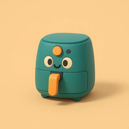 Example output from the Mini 3D Cartoon Product Icons ChatGPT prompt: tiny cartoon-style toy icons. Air Fryer.