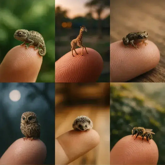 Miniature Animal Macro Portraits