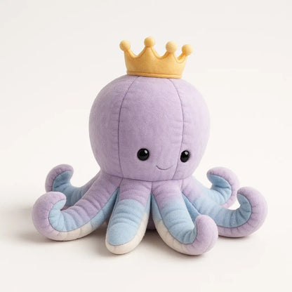Example output from the Photorealistic 3D Plush Product Render prompt: Octopus.