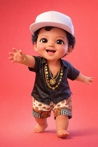 Example output from the Photo to Cute 3D Baby Characters ChatGPT prompt: Bruno