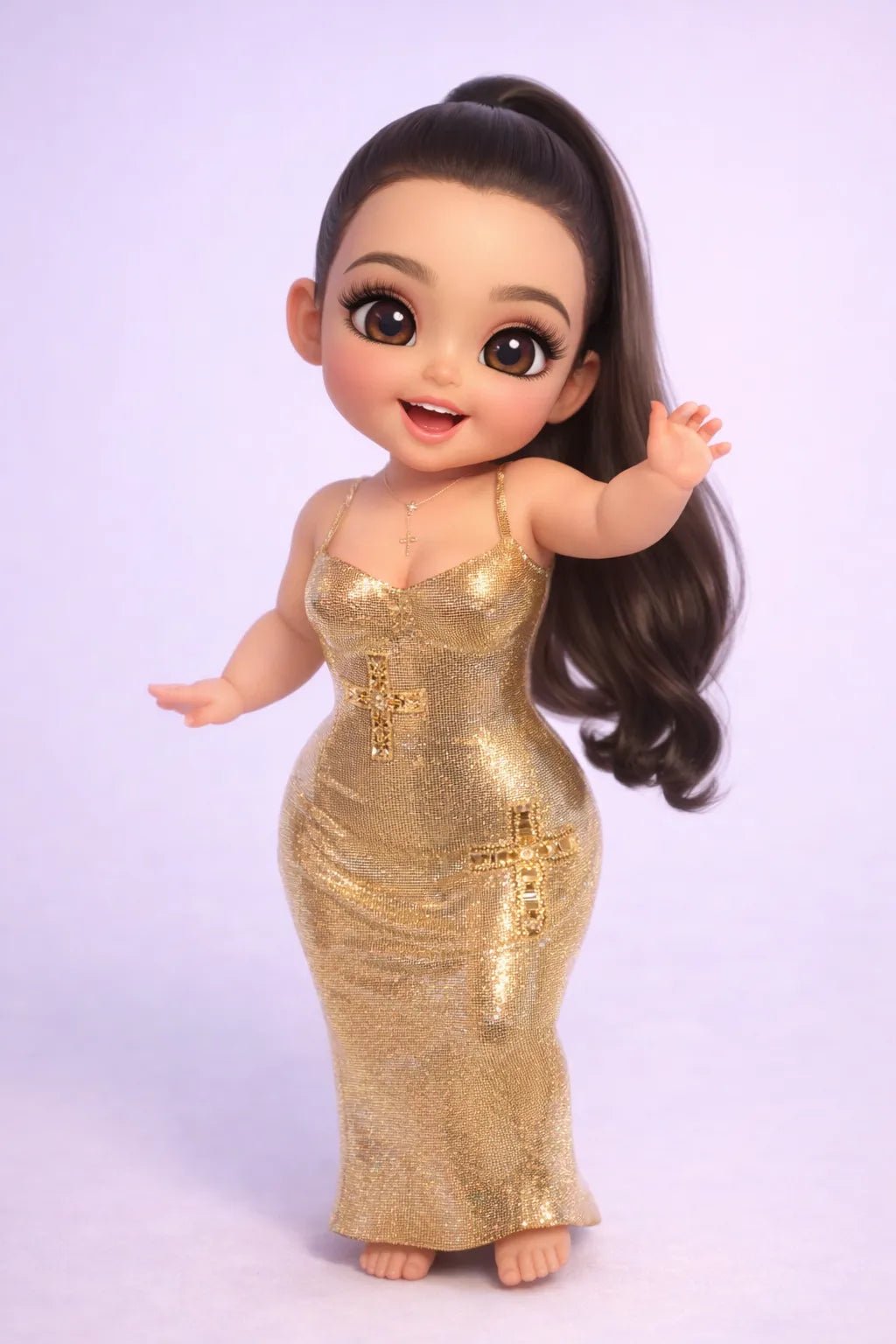 Example output from the Photo to Cute 3D Baby Characters ChatGPT prompt: Kim