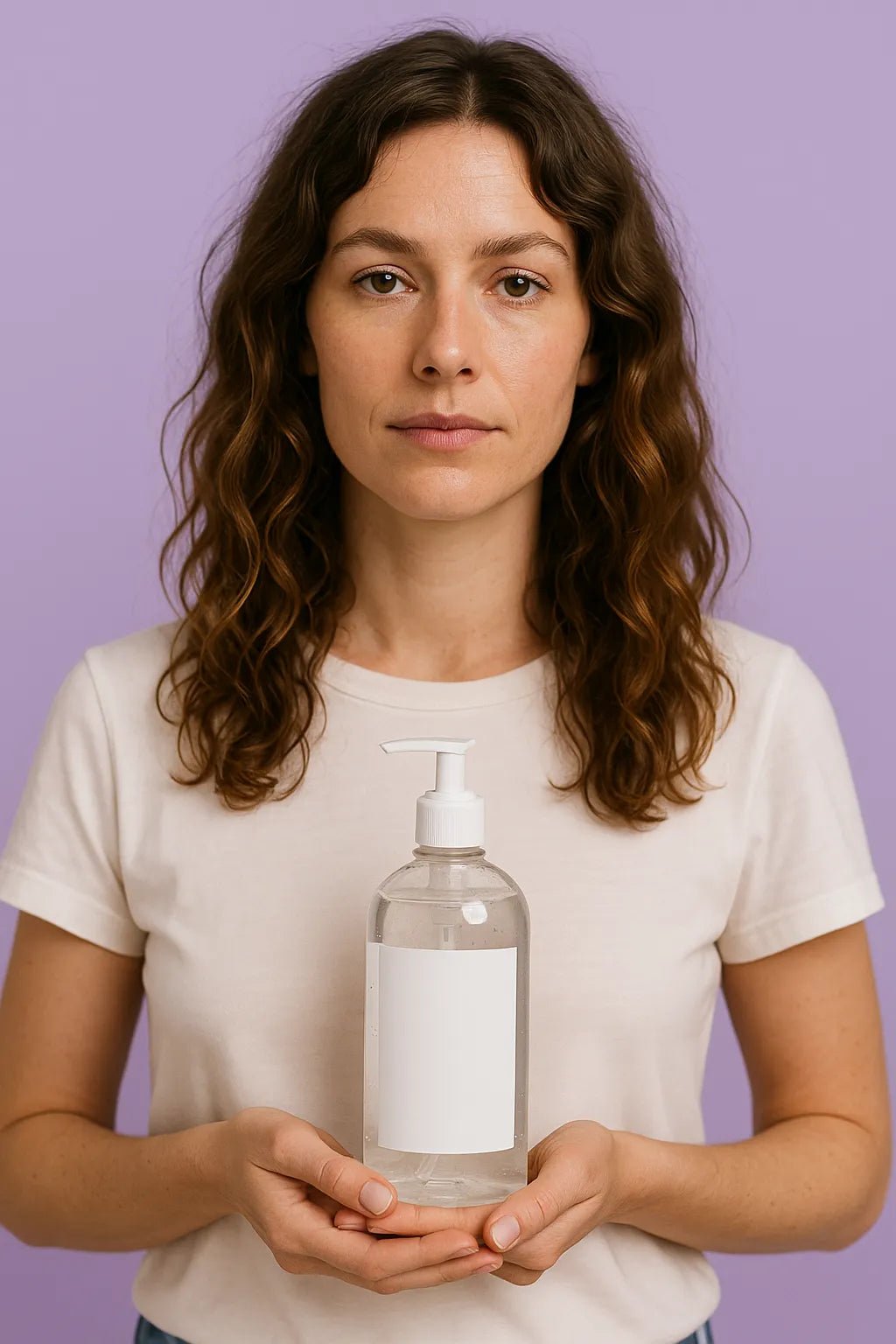 Example output from the Premium E-Commerce Product Mockup ChatGPT prompt: Gel Bottle