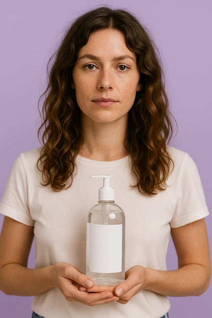 Example output from the Premium E-Commerce Product Mockup ChatGPT prompt: Gel Bottle