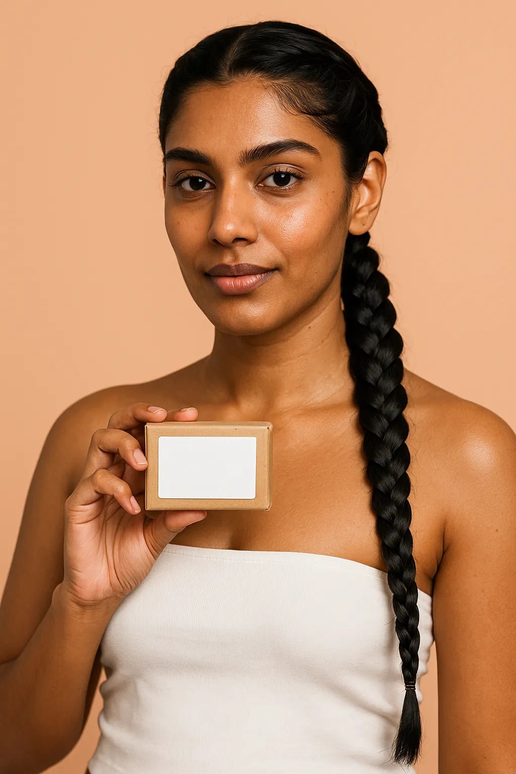Example output from the Premium E-Commerce Product Mockup ChatGPT prompt: Natural Soap