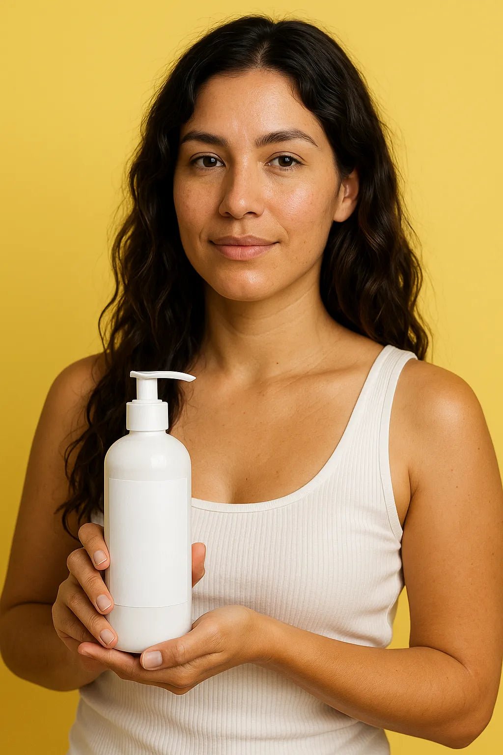 Example output from the Premium E-Commerce Product Mockup ChatGPT prompt: Shampoo Bottle