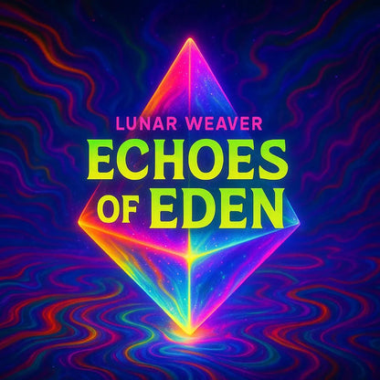 Example output from the Psychedelic Trippy Album Cover Design ChatGPT prompt: Echoes of Eden