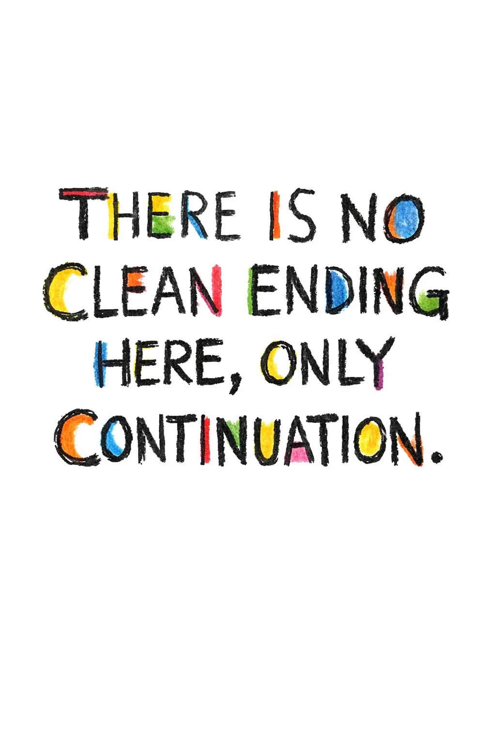 Example output from the Raw Art Brut Typography Poster ChatGPT prompt: Clean Ending