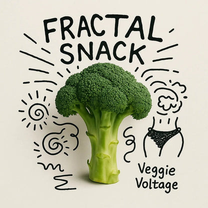 Example output from the Real Objects With Doodle Album Covers ChatGPT prompt: surreal album covers. Fractal Snack.