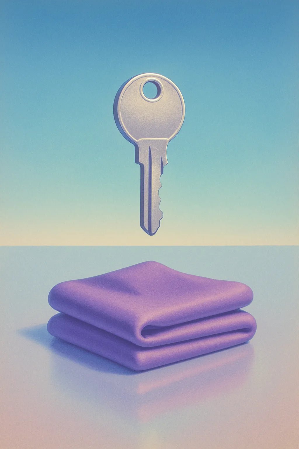 Example output from the Retro Futuristic 1980s Still Life ChatGPT prompt: Key