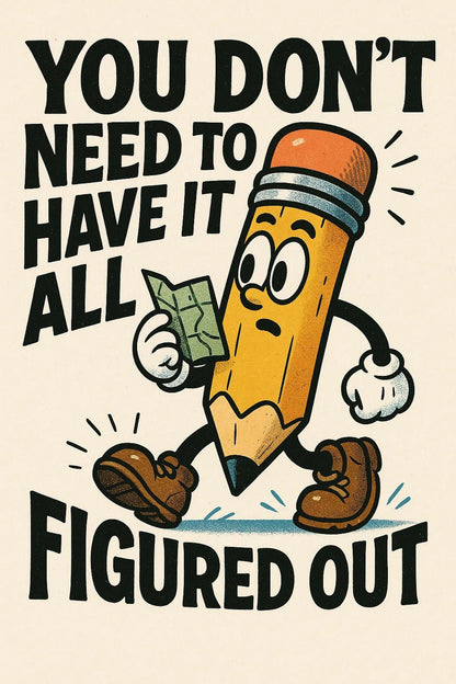 Example output from the Retro Quote Prints Posters With Characters ChatGPT prompt: bold motivational quotes paired with retro cartoon figures, serigraph textures, and vibrant ink outlines—perfect for posters, merch, and editorial use. Preview 10.