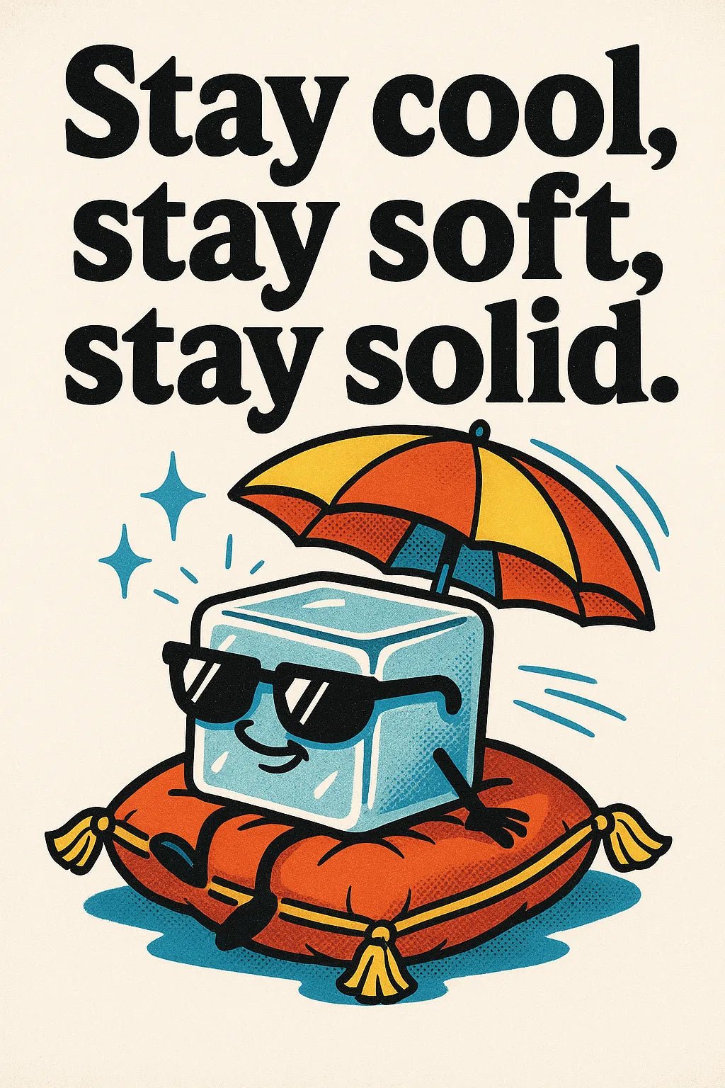Example output from the Retro Quote Prints Posters With Characters ChatGPT prompt: bold motivational quotes paired with retro cartoon figures, serigraph textures, and vibrant ink outlines—perfect for posters, merch, and editorial use. Preview 4.