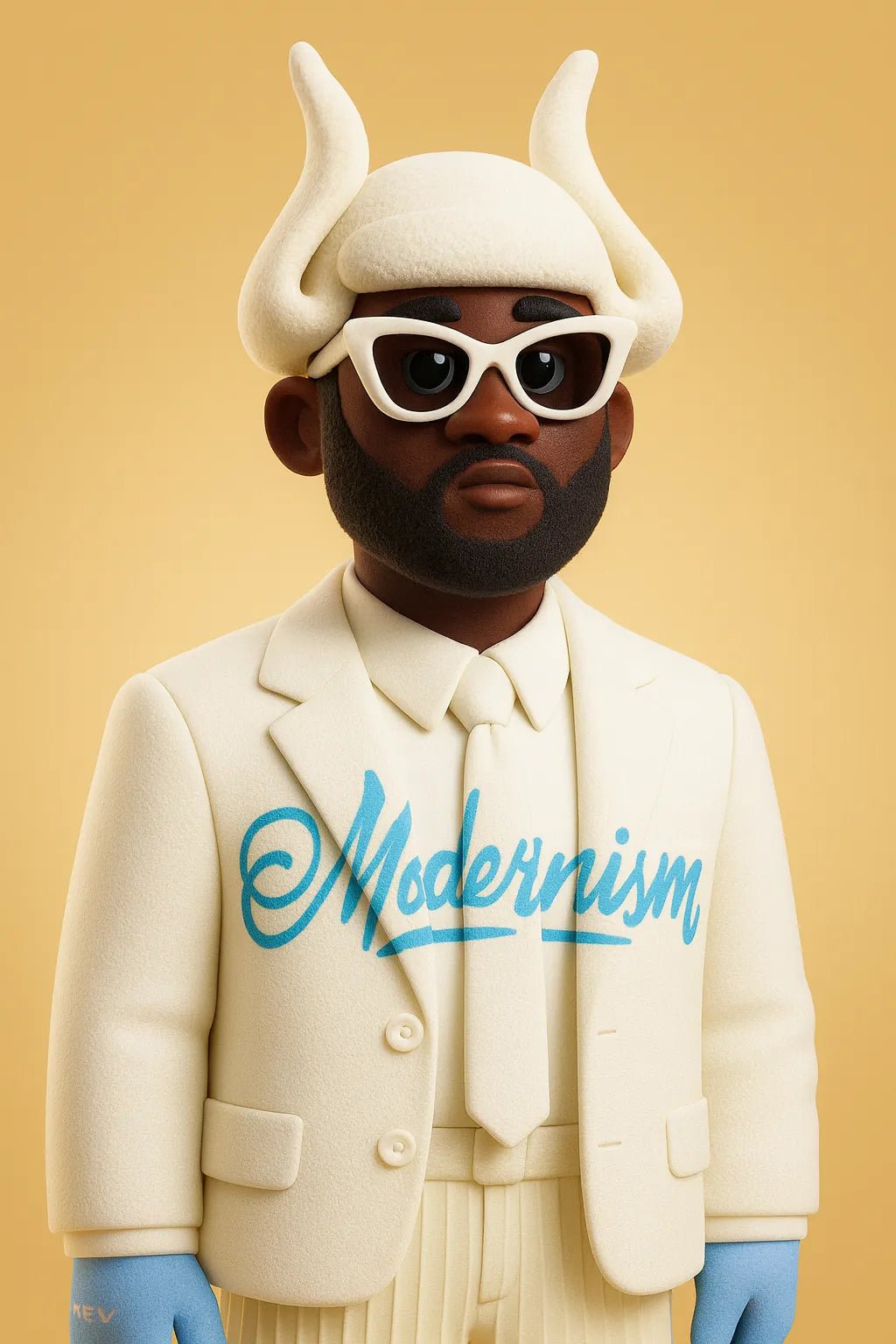 Example output from the Smooth 3D Cartoon Style Portraits ChatGPT prompt: Virgil Abloh.