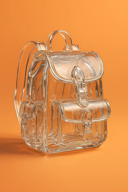 Example output from the Surreal Crystal Subject Portraits ChatGPT prompt: Backpack