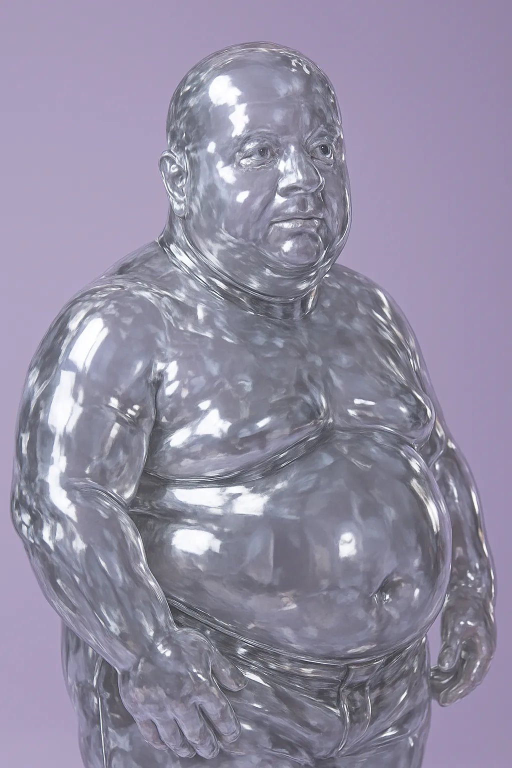 Example output from the Surreal Crystal Subject Portraits ChatGPT prompt: Man