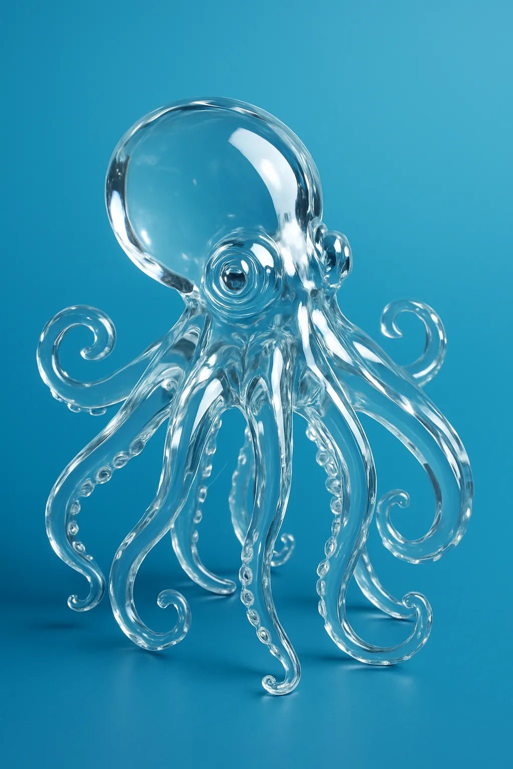 Example output from the Surreal Crystal Subject Portraits ChatGPT prompt: Octopus