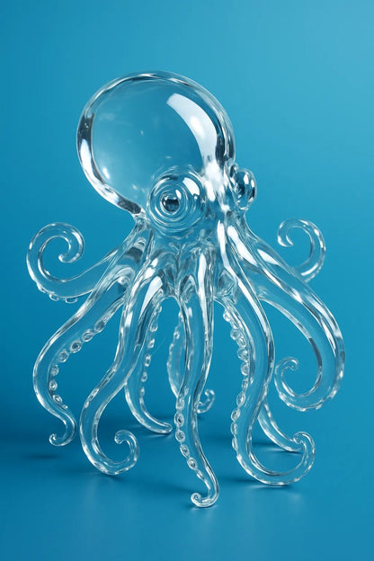 Example output from the Surreal Crystal Subject Portraits ChatGPT prompt: Octopus