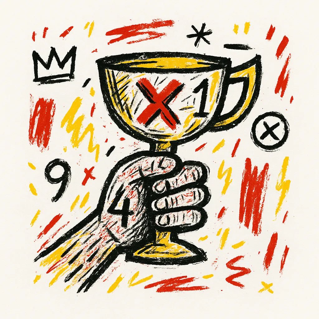 Example output from the Surreal Primitive Illustration ChatGPT prompt: Trophie