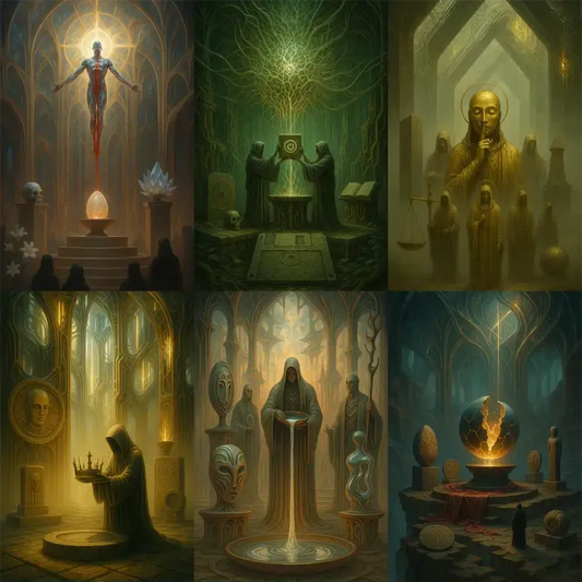 Synthetic Myth Engine Scenes