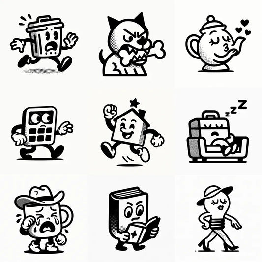Tiny Mascots With Action
