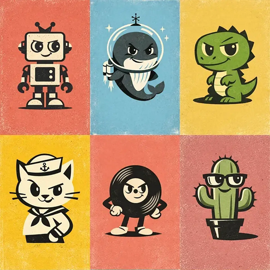 Vector Stoic Character Designs