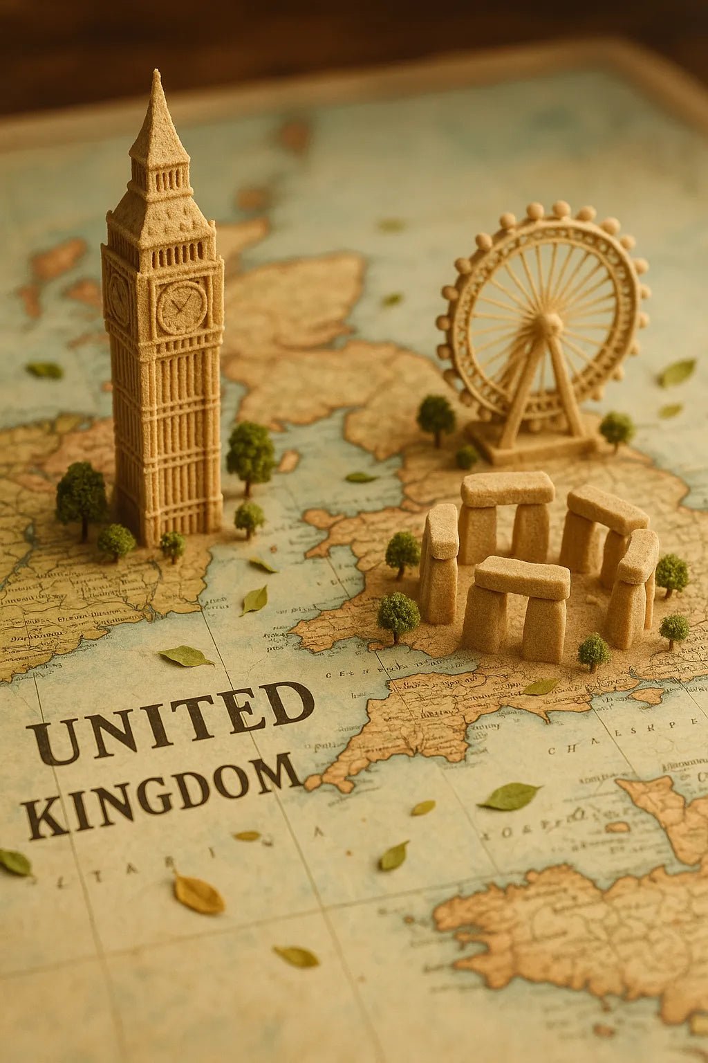 Vintage Map Landmark Photo – ChatGPT Prompt Template