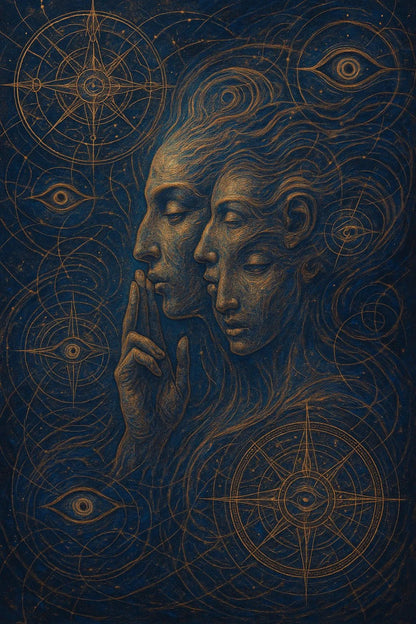 Example output from the Visionary Psychedelic Portraits ChatGPT prompt: luminous surreal portraits. Preview 10.