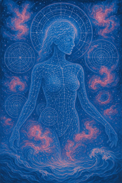 Example output from the Visionary Psychedelic Portraits ChatGPT prompt: luminous surreal portraits. Preview 6.