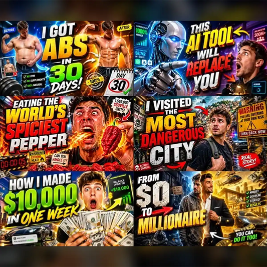 YouTube Thumbnail Shock Visuals